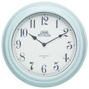 Modré nástenné hodiny Kitchen Craft Living Nostalgia Blue, ⌀ 25,5 cm