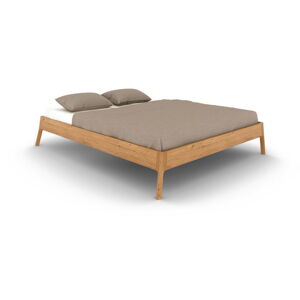 Dvojlôžková posteľ z dubového dreva 140x200 cm v prírodnej farbe Twig – The Beds
