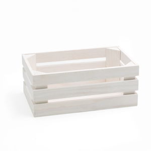 Biela škatuľa z jedľového dreva Bisetti Fir, 26 × 15,7 cm