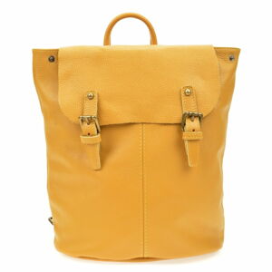 Žltý kožený batoh Roberta M