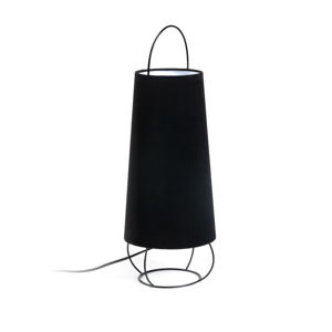 Čierna stolová lampa La Forma Belana, výška 20 cm
