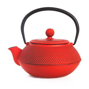 Liatinová čajová kanvica v červenej farbe Bambum Taşev Linden, 750 ml