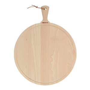 Servírovací lopárik z naolejovaného bukového dreva Bosca Serving Board Round Amigo, 53,5 x 42 cm