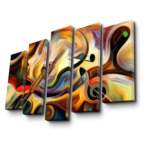 Viacdielny obraz Abstract Music, 105 × 70 cm