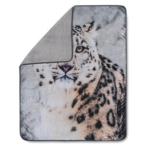 Prikrývka Muller Textiels Snow Leopard Grey, 130 × 160 cm