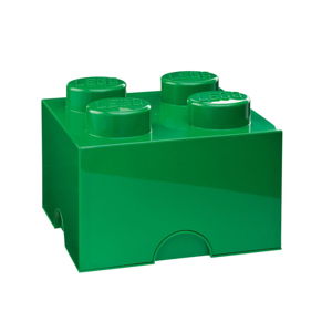 Zelený úložný bo× štvorec LEGO®