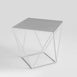 Biely odkladací stolík Custom Form Daryl, 60 × 60 cm