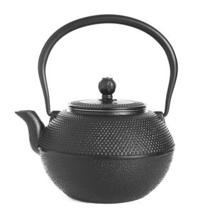 Čierna liatinová čajová kanvica Bambum Taşev Linden, 1,2 l