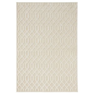 Krémovobiely koberec z viskózy Mint Rugs Caine, 160 × 230 cm
