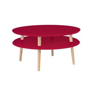 Červený konferenčný stolík Ragaba Ufo, ⌀ 70 cm