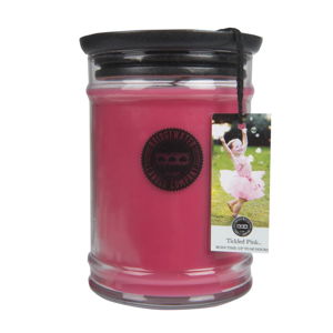 Sviečka s vôňou v sklenenej dóze Bridgewater Candle Company Tickled Pink, doba horenia 140-160 hodín