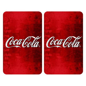 Sada 2 sklenených krytov na sporák Wenko Coca-Cola Classic
