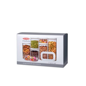 Set 7 úložných boxov na potraviny Rosti Mepal Modula Starter