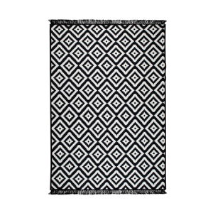 Čierno-biely obojstranný koberec Helen, 80 × 150 cm