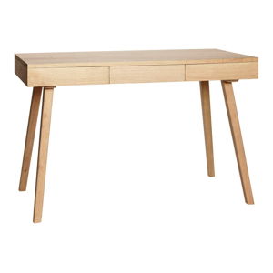 Pracovný stôl z dubového dreva s 3 zásuvkami Hübsch Keld