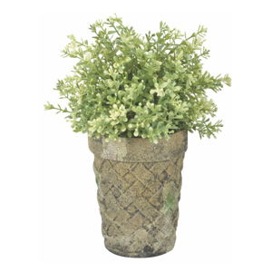 Zeleno-hnedý terakotový kvetináč Esschert Design
