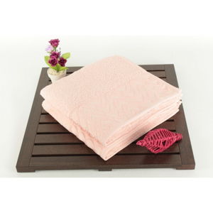 Sada 2 uterákov zo 100% bavlny Kalp Pink, 50 × 90 cm