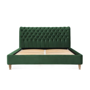 Zelená posteľ z bukového dreva Vivonita Allon, 160 × 200 cm