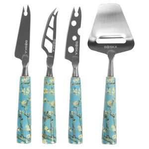 Sada 4 nožov na syr Bosca Cheese Knife Set Mini Van Gogh Almond Blossom