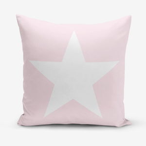Obliečky na vaknúš s prímesou bavlny Minimalist Cushion Covers Star Pink, 45 × 45 cm
