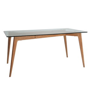 Jedálenský stôl s hnedými nohami Marckeric Janis, 160 × 90 cm
