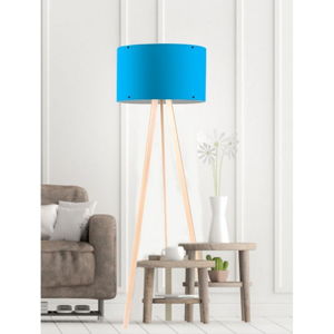 Modrá stojacia lampa Simple