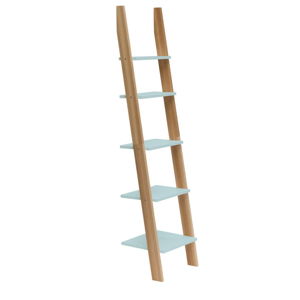 Svetlotyrkysová rebríková polica Ragaba ASHME, šírka 45 cm