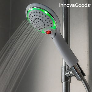 LED sprchová hlavica so senzorom a ukazovateľom teploty InnovaGoods