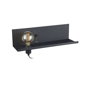 Čierne nástenné svietidlo s USB nabíjacou stanicou Markslöjd Multi