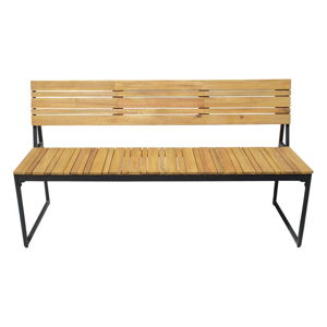 Záhradná lavica z akáciového dreva s kovovou konštrukciou Edeis Brick