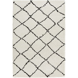Čierno-biely koberec Mint Rugs Allure Ronno Black White, 80 × 150 cm