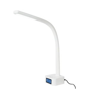 Biela stolová lampa s LED svetlom SULION Nise