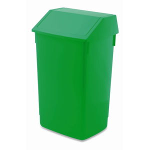 Zelený odpadkový kôš s vyklápacím vrchnákom Addis, 41 x 33,5 x 68 cm
