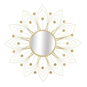 Nástenné zrkadlo v zlatej farbe Mauro Ferretti Glam, ⌀ 80 cm