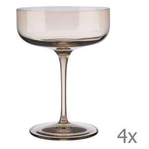 Súprava 4 béžových pohárov na šampanské Blomus Fuum