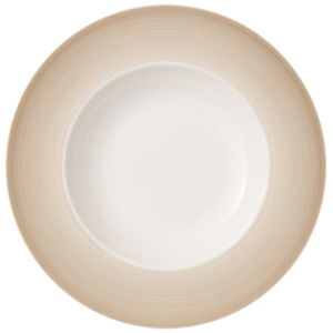 Bielo-hnedý hlboký tanier z porcelánu Villeroy & Boch Colourful Life