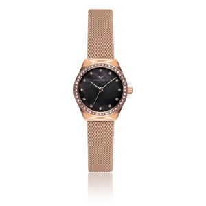 Dámske hodinky s remienkom z antikoro ocele v ružovozlatej farbe Victoria Walls Wendy