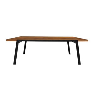 Jedálenský stôl s tmavou doskou z dubového dreva Canett Aspen, dĺžka 240 cm