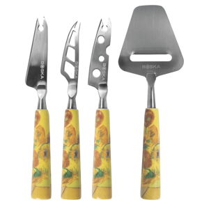 Sada 4 nožov na syr Bosca Cheese Knife Set Mini Van Gogh Sunflowers