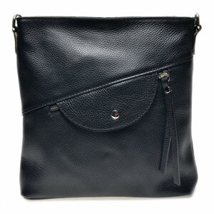 Čierna kožená kabelka Renata Corsi