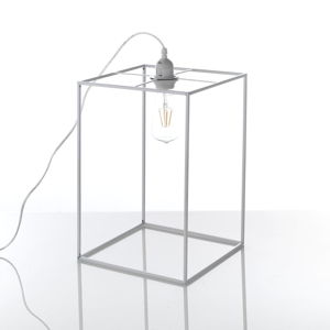 Sivá stolová lampa Tomasucci Stick, 36 × 25 × 25 cm