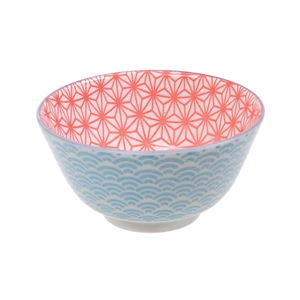 Modro-červená porcelánová miska Tokyo Design Studio Star, ⌀ 12 cm