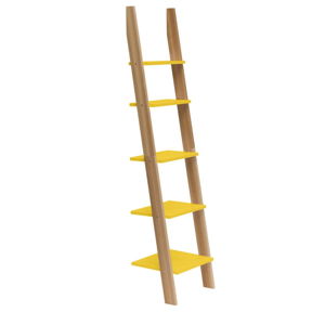 Žltá rebríková polica Ragaba ASHME, šírka 45 cm