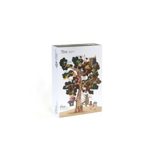 Obojstranné veľké puzzle strom Londji