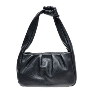 Čierna kožená kabelka Carla Ferreri