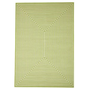 Zelený vonkajší koberec Floorita Braid, 133 × 190 cm