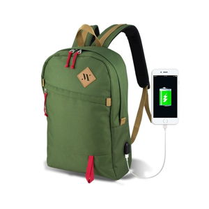 Zelený batoh s USB portom My Valice FREEDOM Smart Bag