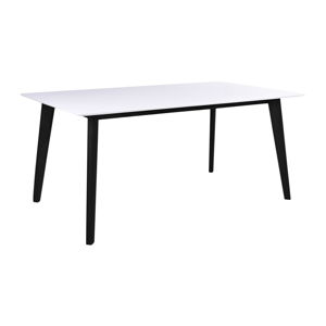 Biely jedálenský stôl s čiernymi nohami House Nordic Vojens, dĺžka 150 cm