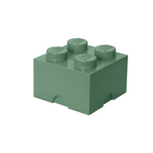 Zelený úložný box štvorec LEGO®