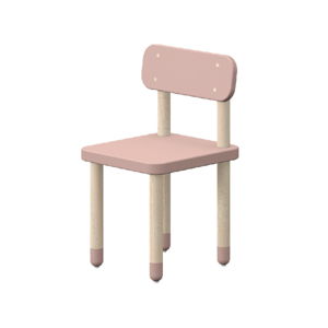 Ružová detská stolička Flexa Play